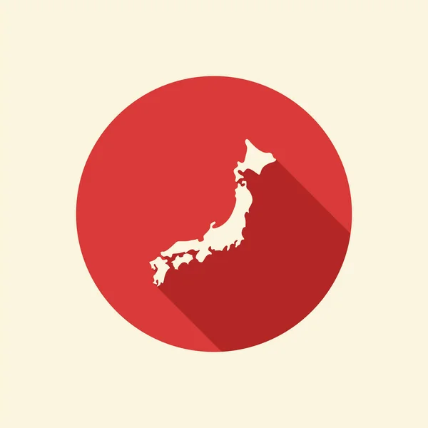 Японська Карта Плоска Векторні Ілюстрації Ліцензійні Стокові Ілюстрації