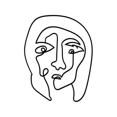 Bir satır soyut vektör illüstrasyonunu göster