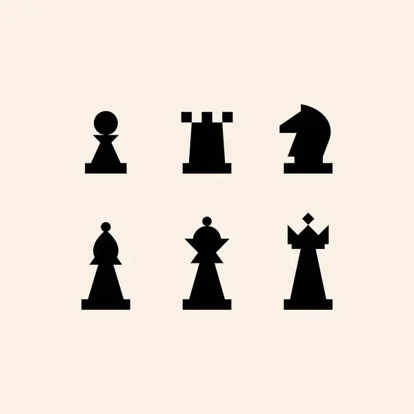 Chess Pieces Set Vector Illustration — Stock Vector
