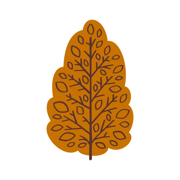 秋の木抽象的な装飾要素 — ストックベクタ