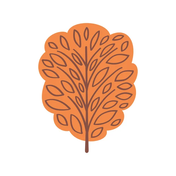 Autumn Tree Abstract Decoration Element — Stock Vector
