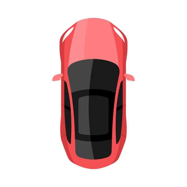 Рожевий Автомобіль Вид Зверху Векторні Ілюстрації Ліцензійні Стокові Вектори