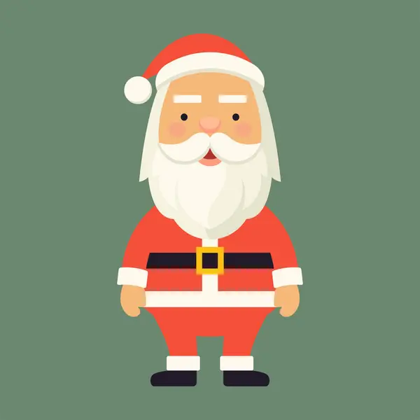 Noel Baba Yüzü Ikonu Noel Baba Avatar Vektör Illüstrasyonu — Stok Vektör