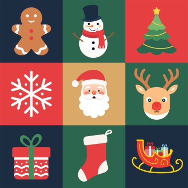 Noel işaretleri ve sembolleri seti