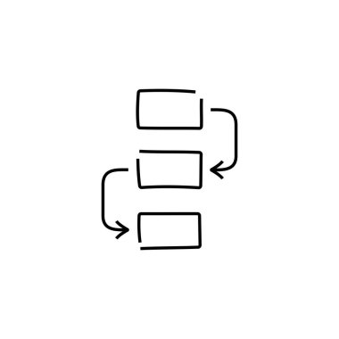 Çalışma akış çizgisi simgesi