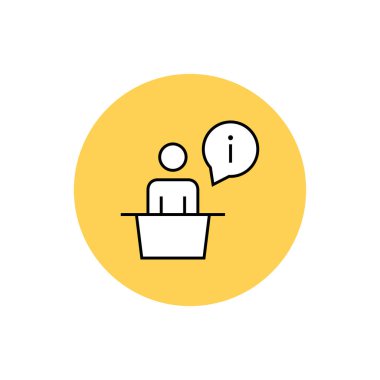 bilgi Danışma vektör simgesi