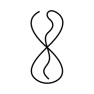 Kum saati bir satır simgesi