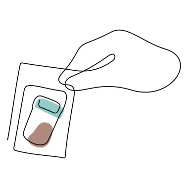 Dışkı örneği bir satır simgesi