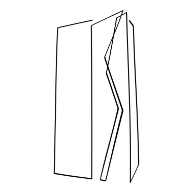 Gökdelen bir satır illüstrasyonuName