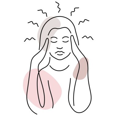 Stres ve Endişe konsepti çizimi