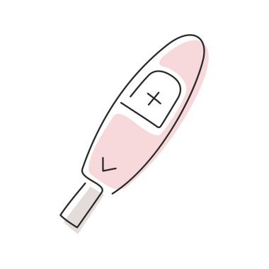 Hamilelik testi pozitif Tıbbi illüstrasyon