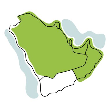 Basra Körfezi ülkeleri haritası