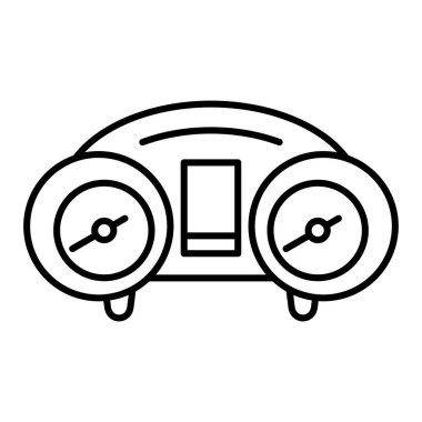 Araba hız göstergesi hattı simgesi