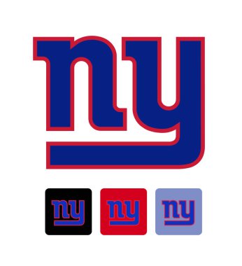 Beyaz üzerine New York Giants vektör logosu