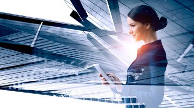 İş ve yenilik kavramı. Karışık ortam