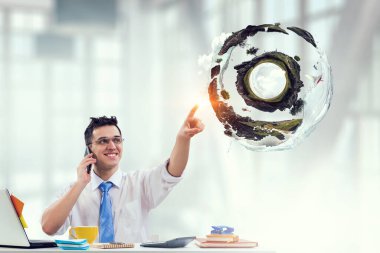 Çevre ve çevre dostu iş. Karışık ortam