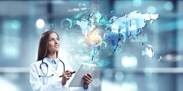 Tecnologías Innovadoras Ciencia Medicina Medios Mixtos — Foto de Stock