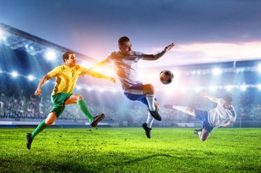 Spor TV online konsepti. Karışık ortam