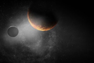 Uzayın görüntüsü. Karışık medya. NASA tarafından desteklenen görüntü elementleri