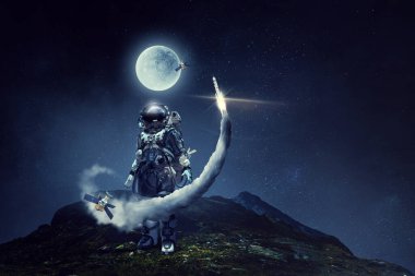 Uzay keşif kavramı. Karışık teknik