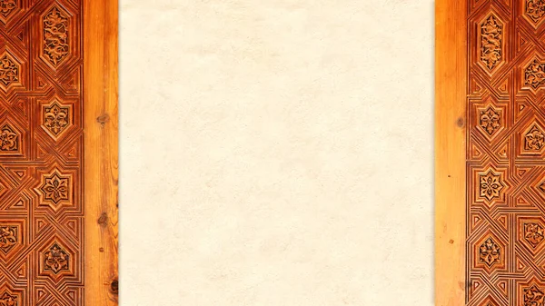 Вертикальный Горизонтальный Фон Резьбой Дереву Цветочным Орнаментом Лепной Текстурой Древняя — стоковое фото