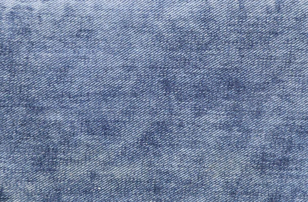 Cor Azul Jeans Jeans Textura Tecido Horizontal Vertical Luz Azul — Fotografia de Stock