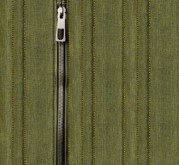Tmavě Zelené Džínové Pozadí Zipem Khaki Barva Džíny Textura Tkaniny — Stock fotografie