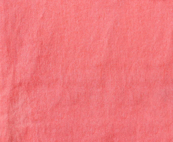 Textura Tela Vaquera Color Coral Fondo Mezclilla Rosa Horizontal Vertical — Foto de Stock