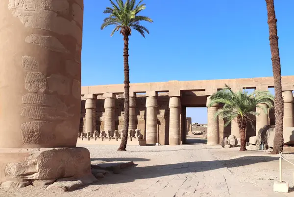 Etiyopya Sarayı Karnak Tapınağı Kompleksi Lüksör Mısır Kuzey Afrika Antik — Stok fotoğraf