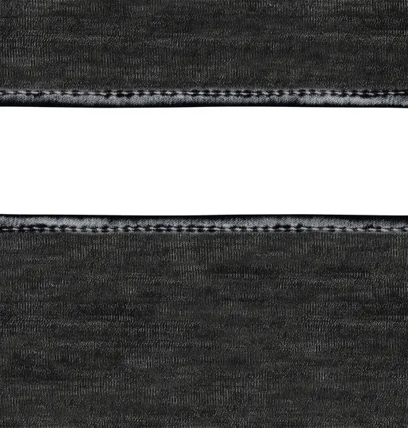 Siyah Kot Bir Dikişle Sınırdır Koyu Gri Kot Pantolon Kumaş — Stok fotoğraf
