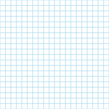 Kusursuz grafik kağıdı deseni. Sonu gelmeyen doku şablon dolguları, web sayfası arkaplanı için kullanılabilir. Kare notlar sayfa şablonu. Matematik için okul defterinin şebeke kağıdı. Vektör EPS8