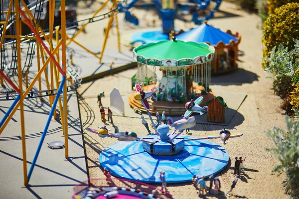 Hague Niderlandy Kwietnia 2022 Mini Model Parku Rozrywki Miniaturowym Parku — Zdjęcie stockowe