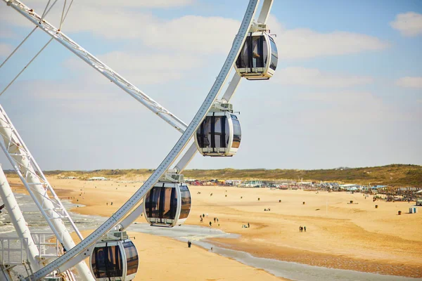 Ferris Wheel Beach Scheveningen Hague Netherlands — Stock Photo, Image