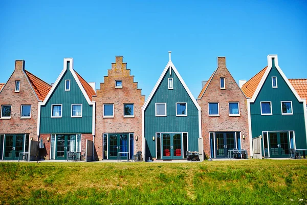 Kleurrijke Huizen Het Marine Park Volendam Typisch Nederlands Landschap Noord — Stockfoto