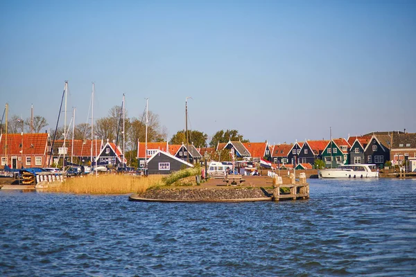 Живописная Деревня Маркен Недалеко Волендама Северная Голландия Нидерланды — стоковое фото