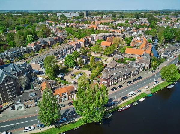 Aerial Drone View Historical Center Alkmaar Észak Hollandia Hollandia — Stock Fotó