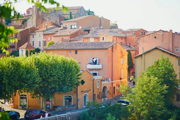 Vista Panoramica Delle Strade Roussillon Provenza Francia Roussillon Noto Suoi — Foto Stock