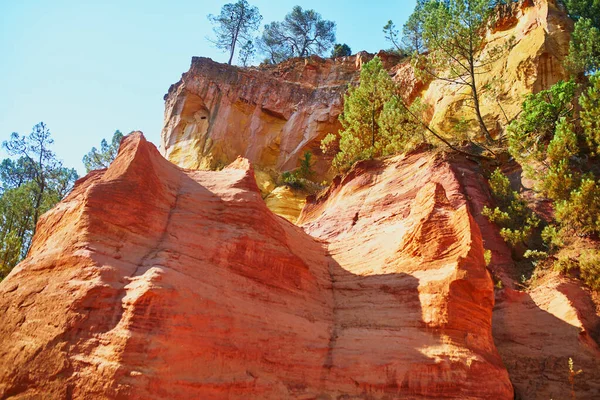 Famous Ochre Path Sentier Des Ocres French Large Ochre Deposits — Photo