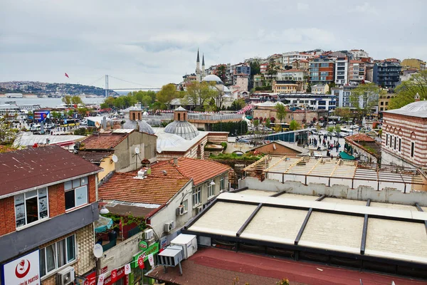 Istanbul Turkey April 2023 Scenisk Över Gator Och Tak Stadsdelen — Stockfoto