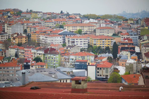 Vista Panoramica Del Distretto Uskudar Sul Lato Asiatico Istanbul Turchia — Foto Stock