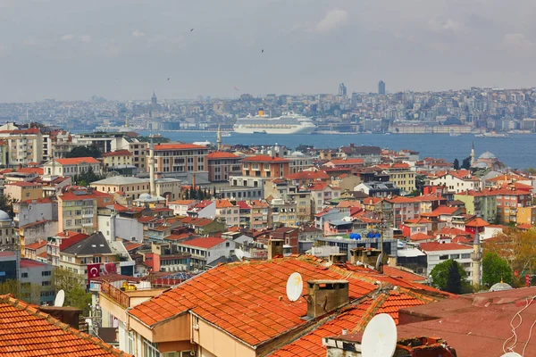 Landelijk Uitzicht Uskudar District Aan Aziatische Kant Van Istanbul Turkije — Stockfoto