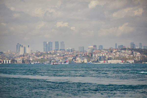 Живописный Вид Европу Через Пролив Босфор Стамбуле Турция — стоковое фото