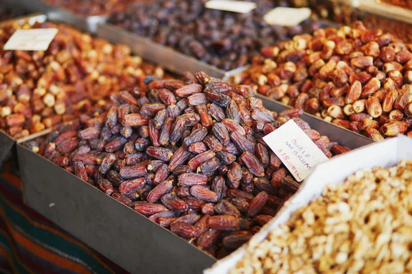 Deliciosas Frutas Secas Mercado Callejero Distrito Uskudar Lado Asiático Estambul — Foto de Stock