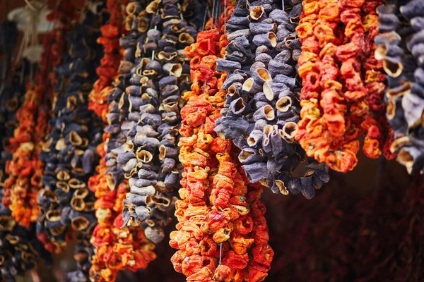 Deliciosas Frutas Legumes Secos Mercado Rua Distrito Uskudar Lado Asiático — Fotografia de Stock