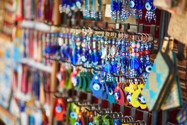 Varias Joyas Colores Bijouterie Mercado Tradicional Turco Estambul Turquía — Foto de Stock