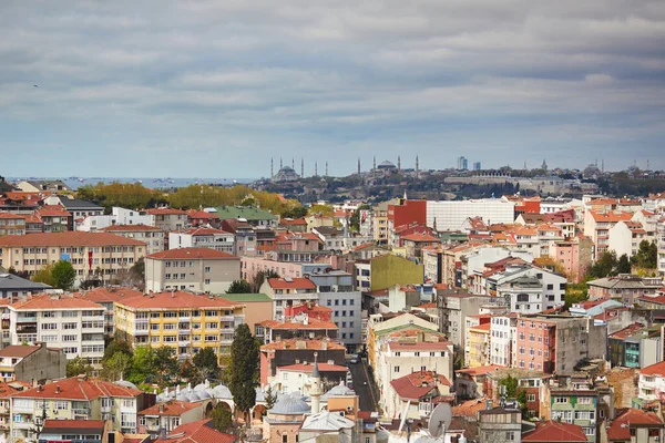 Vista Panorámica Del Distrito Uskudar Lado Asiático Estambul Turquía Con —  Fotos de Stock