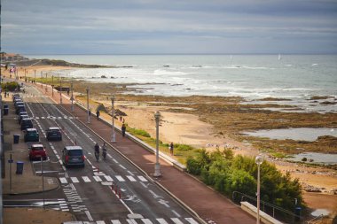 LES SABLES DOLONNE, FRANCE - 29 Temmuz 2023: Les Sables dOlonne, Vendee, Pays de la Loire, Fransa