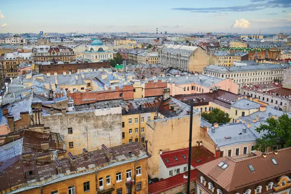 Saint-Petersburg, Rusya 'nın tarihi merkezinin hava manzarası
