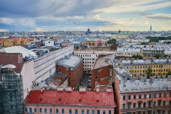 Saint-Petersburg, Rusya 'nın tarihi merkezinin hava manzarası