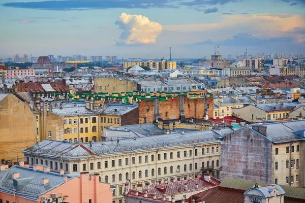 Saint-Petersburg, Rusya 'nın tarihi merkezinin hava manzarası